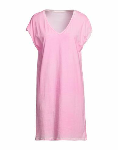 Majestic Filatures Woman Mini dress Pink Cotton, Elastane Cover