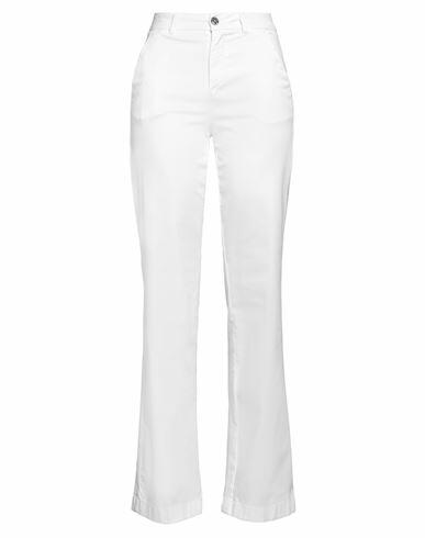 Liu •jo Woman Pants White Cotton, Elastane Cover