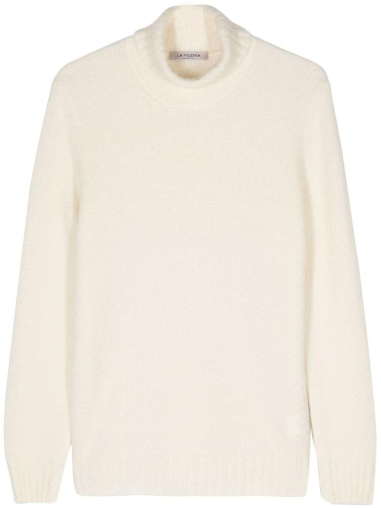 Fileria high-neck sweater - White Cover