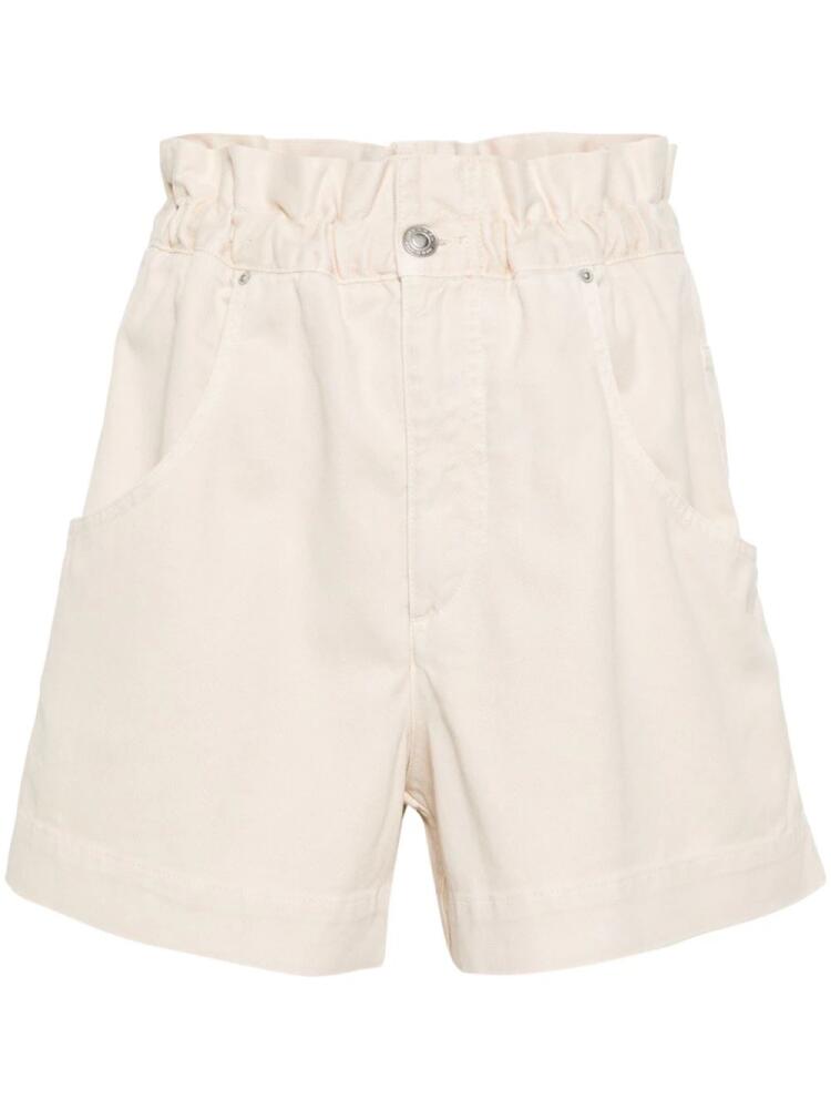 ISABEL MARANT Titea twill mini shorts - Neutrals Cover