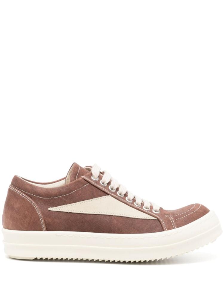 Rick Owens DRKSHDW panelled flatform sneakers - Brown Cover