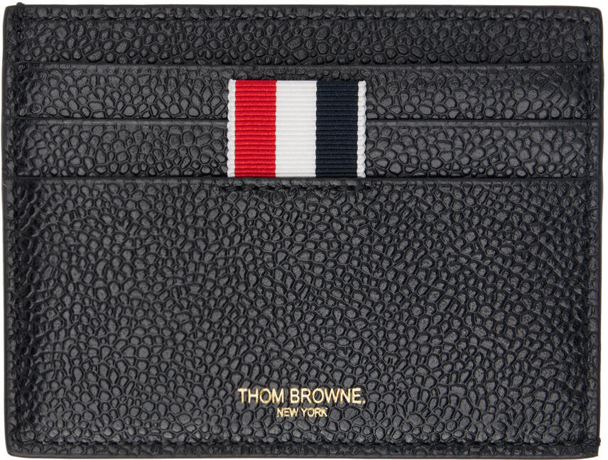 Thom Browne Black Note Compartment Card Holder Cover