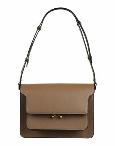 Marni Woman Cross-body bag Khaki Calfskin Cover