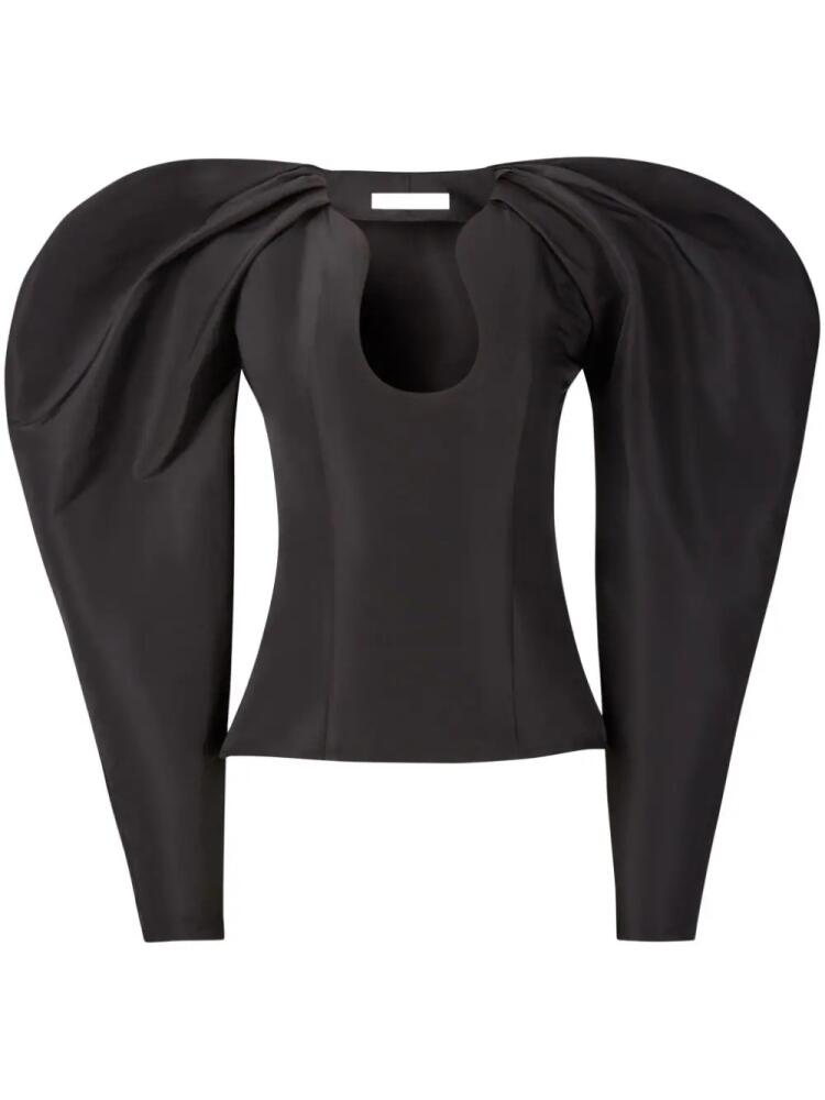 Nina Ricci cocoon sleeved top - Black Cover