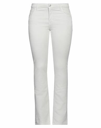 Haikure Woman Pants Off white Cotton, Elastane Cover