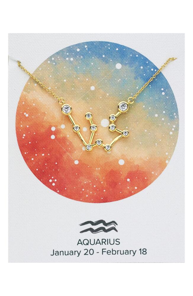 Sterling Forever Constellation Necklace in Gold - Aquarius Cover