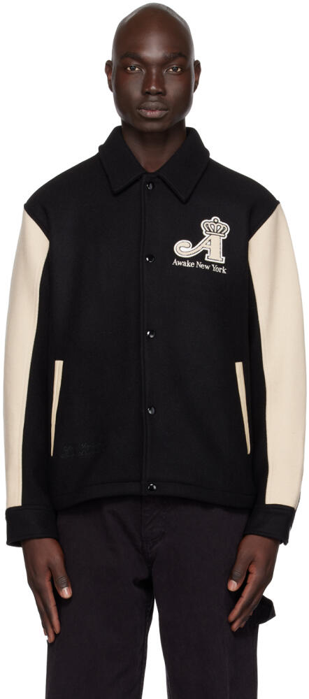 Awake NY Black Crown Jacket Cover