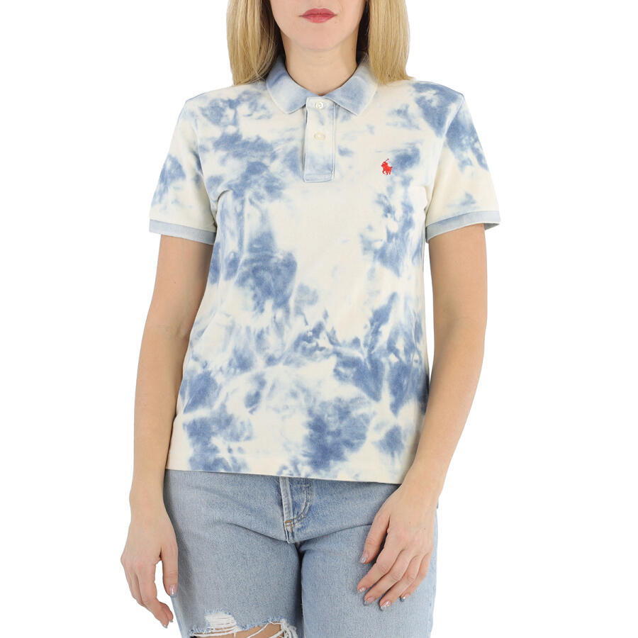 Polo Ralph Lauren Ladies Tie-dye Short-sleeve Polo Shirt Cover