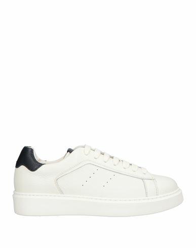 Doucal's Man Sneakers White Leather Cover