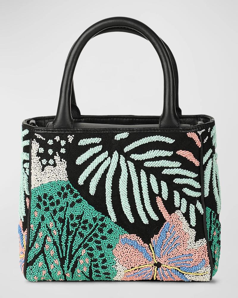 Rafe Tasha Small Floral Beaded Tote Bag Cover