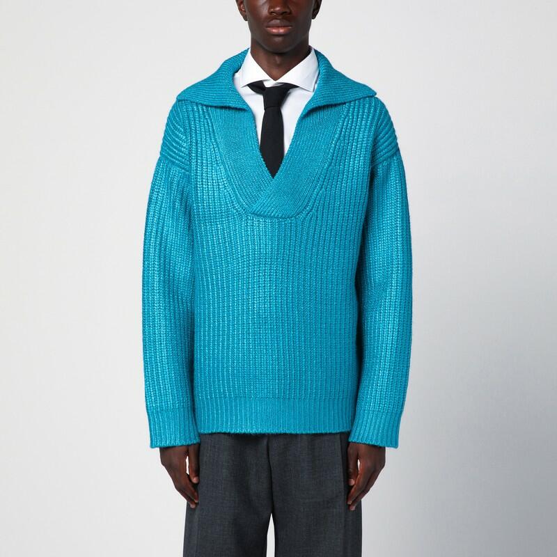 Valentino Light blue jumper in silk blend Cover