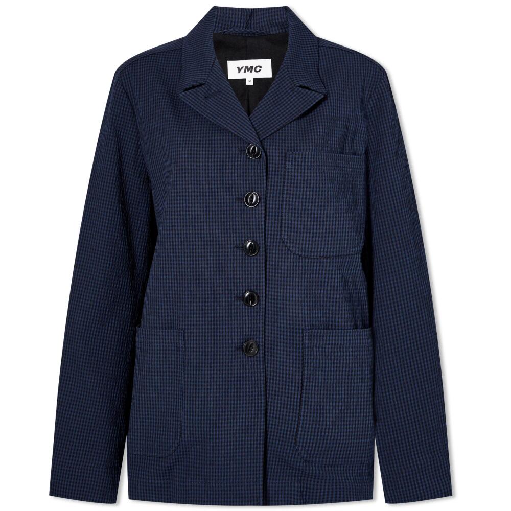 YMC Women's City Check Jacket in Navy/Black Cover