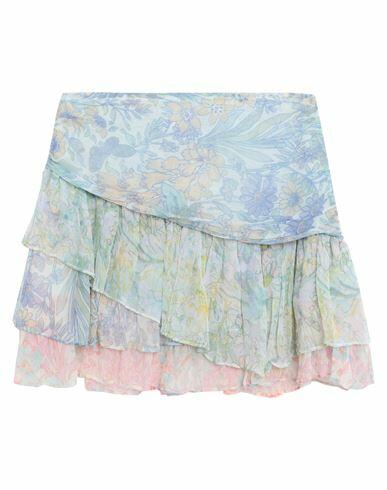 Loveshackfancy Woman Mini skirt Sky blue Viscose Cover