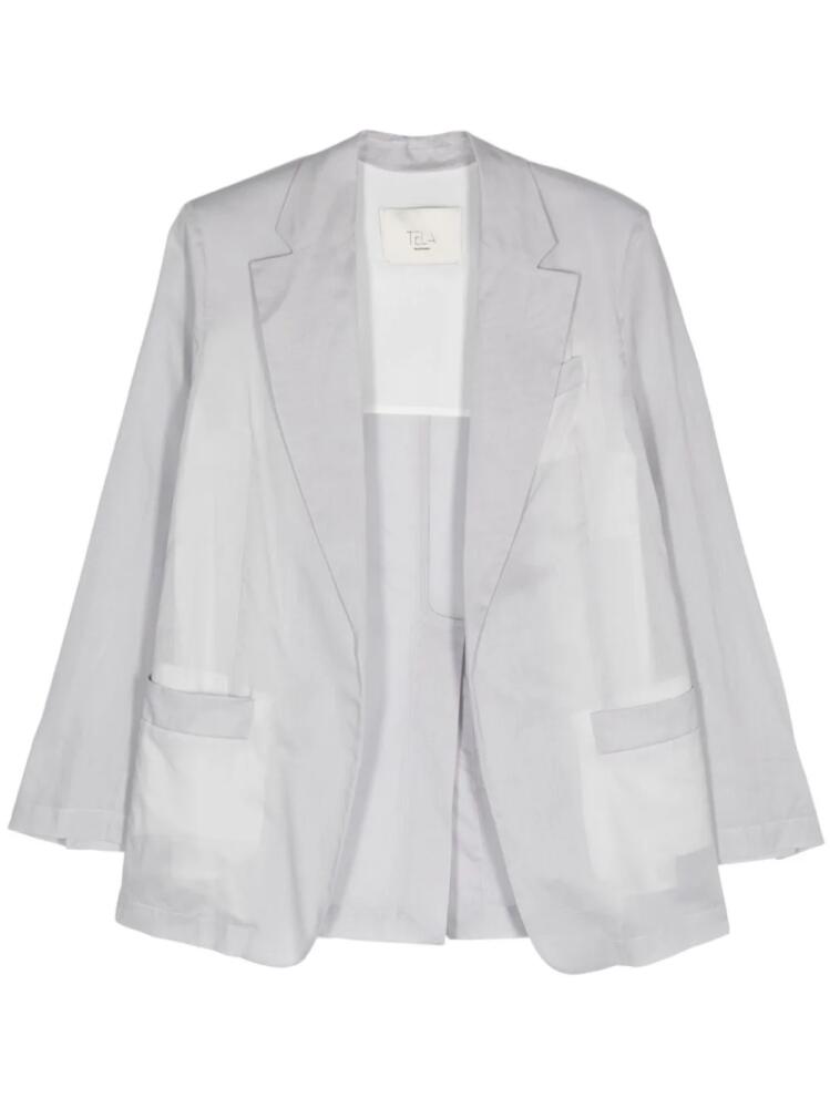 Tela cotton voile blazer - Grey Cover