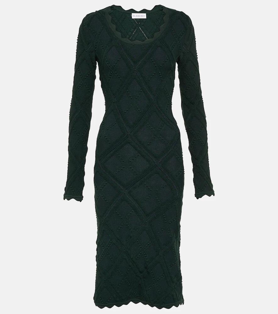 Burberry Aran wool-blend midi dress Cover