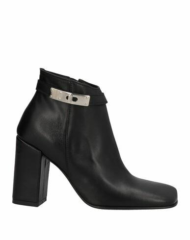 Ovye' By Cristina Lucchi Woman Ankle boots Black Soft Leather Cover