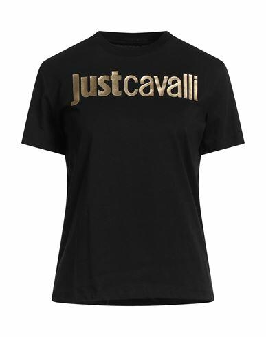 Just Cavalli Woman T-shirt Black Cotton Cover