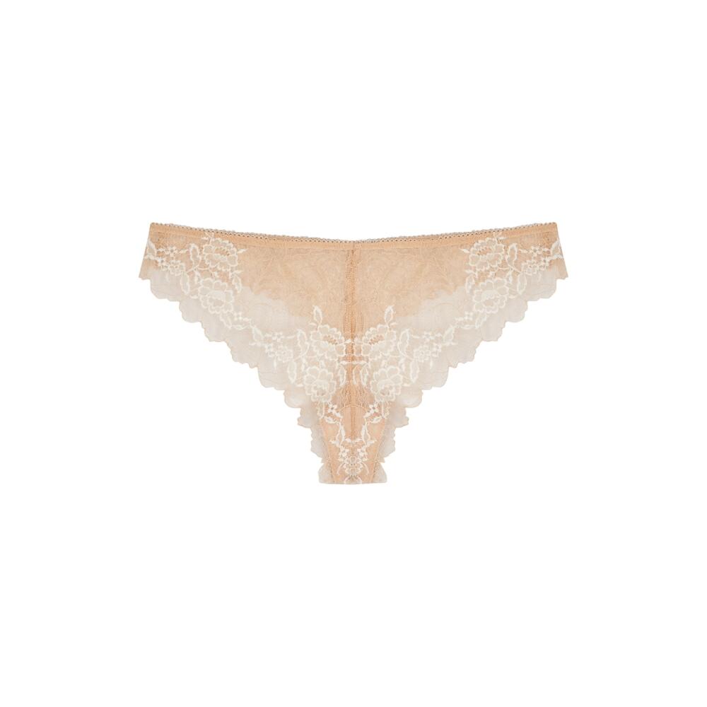 Wacoal Lace Perfection Thong - Beige Cover