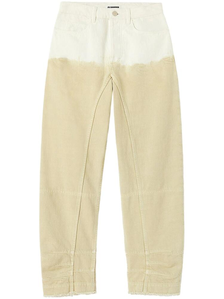 Jil Sander two-tone wide-leg jeans - Neutrals Cover