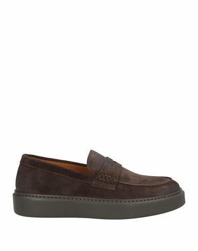 Doucal's Man Loafers Dark brown Leather Cover