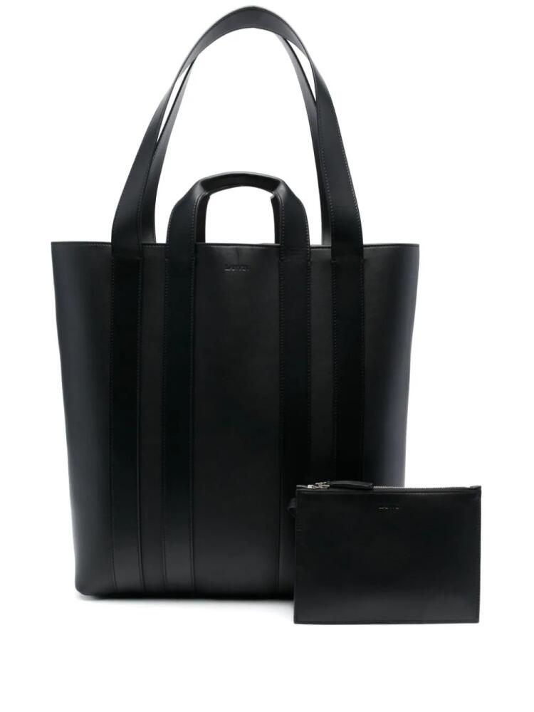 Lanvin Ballade North South leather tote bag - Black Cover