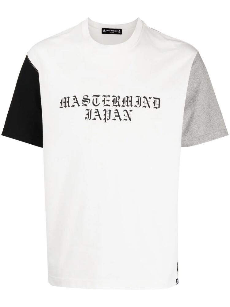 Mastermind Japan logo-print detail T-shirt - White Cover