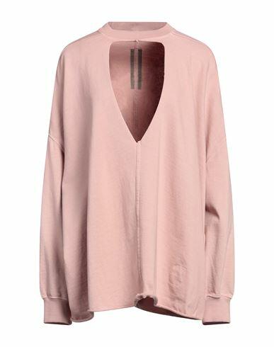 Drkshdw By Rick Owens Woman Sweatshirt Pastel pink Cotton Cover