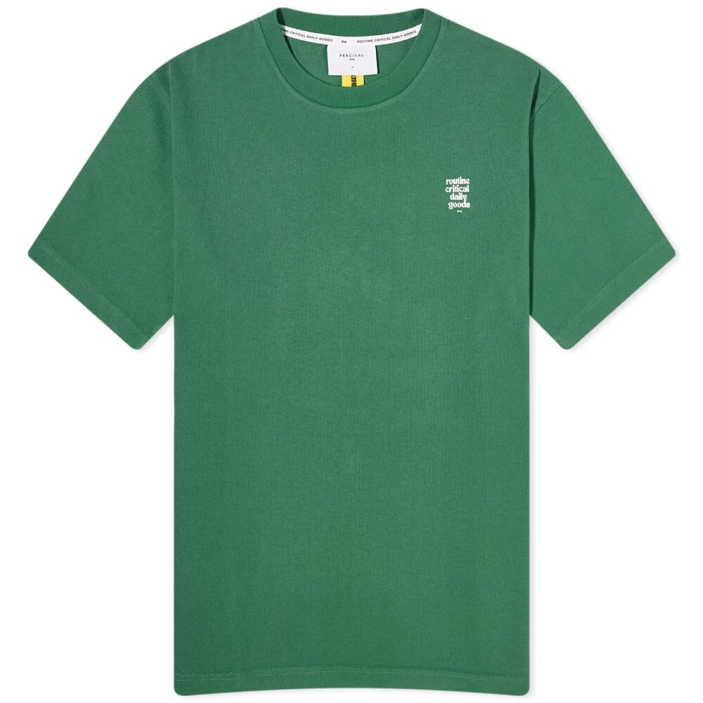 Percival Men's Daily Goods Ducks Oversized T-Shirt in Forest Cover