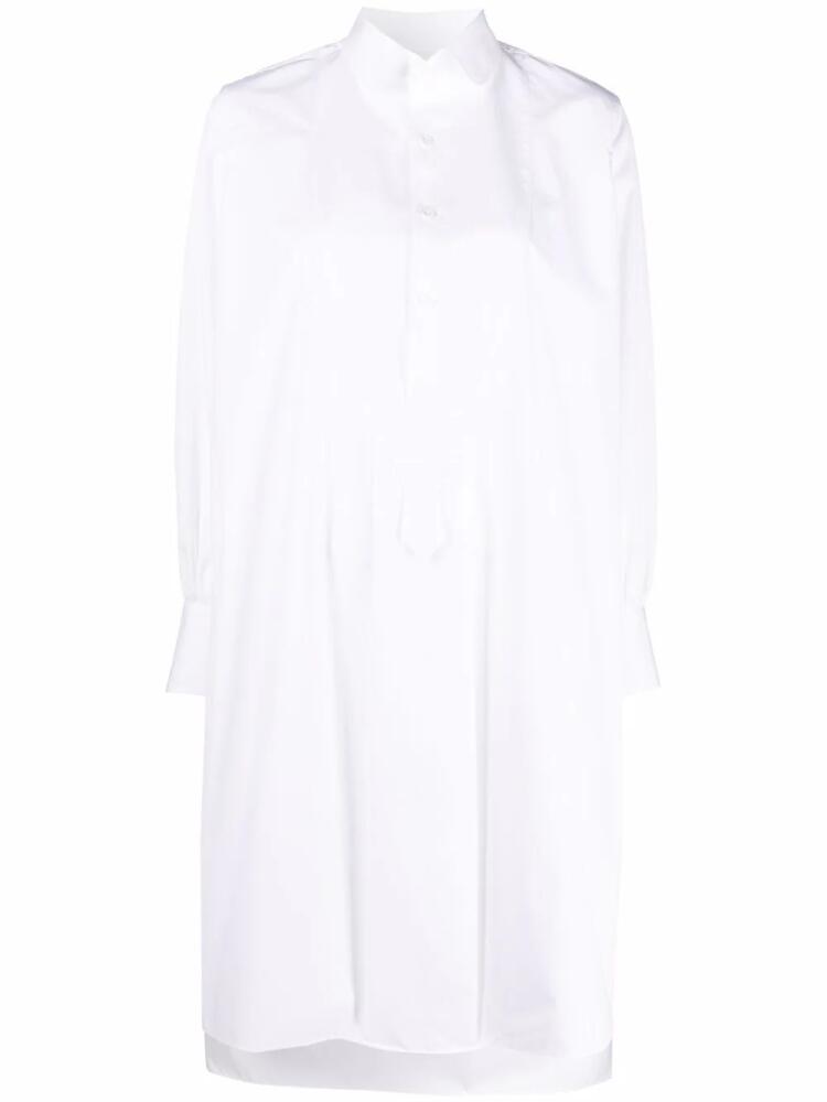 Maison Margiela high-low hem shirtdress - White Cover