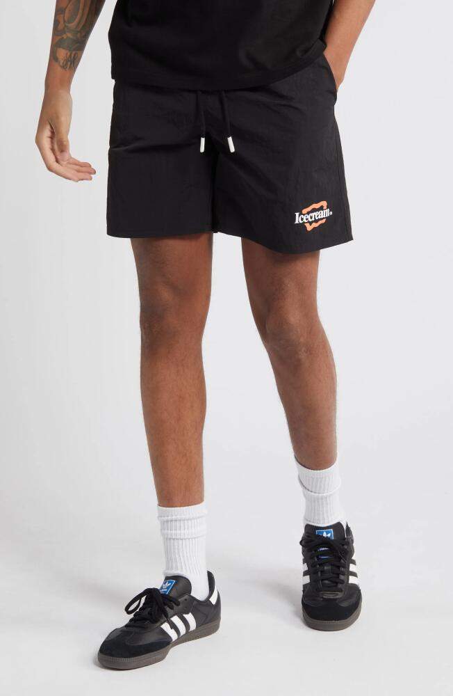 ICECREAM Trademark Shorts in Black Cover