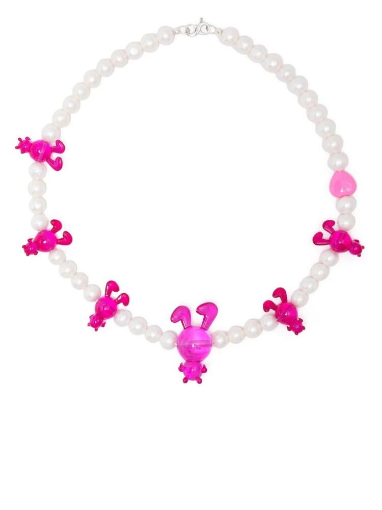 Natasha Zinko bunny-detail necklace - Pink Cover