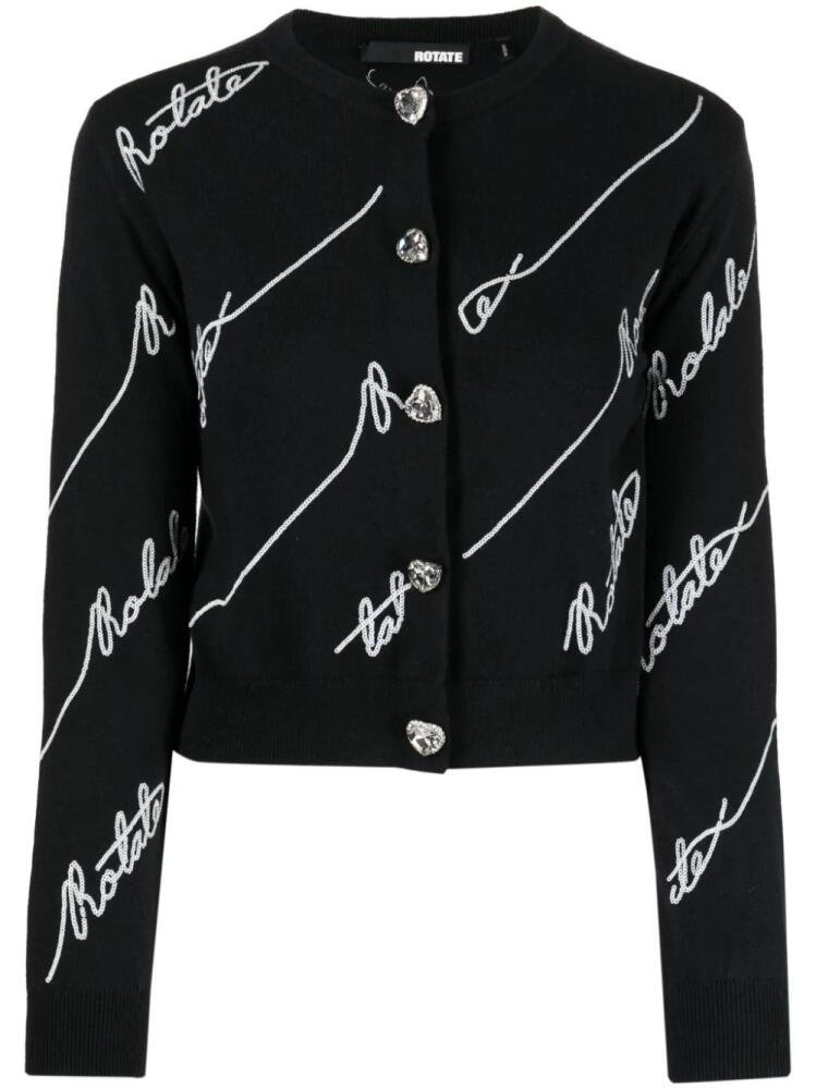 ROTATE BIRGER CHRISTENSEN sequin-embellished cardigan - Black Cover