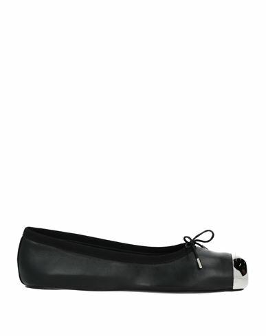 Alexander Mcqueen Woman Ballet flats Black Leather, Textile fibers Cover