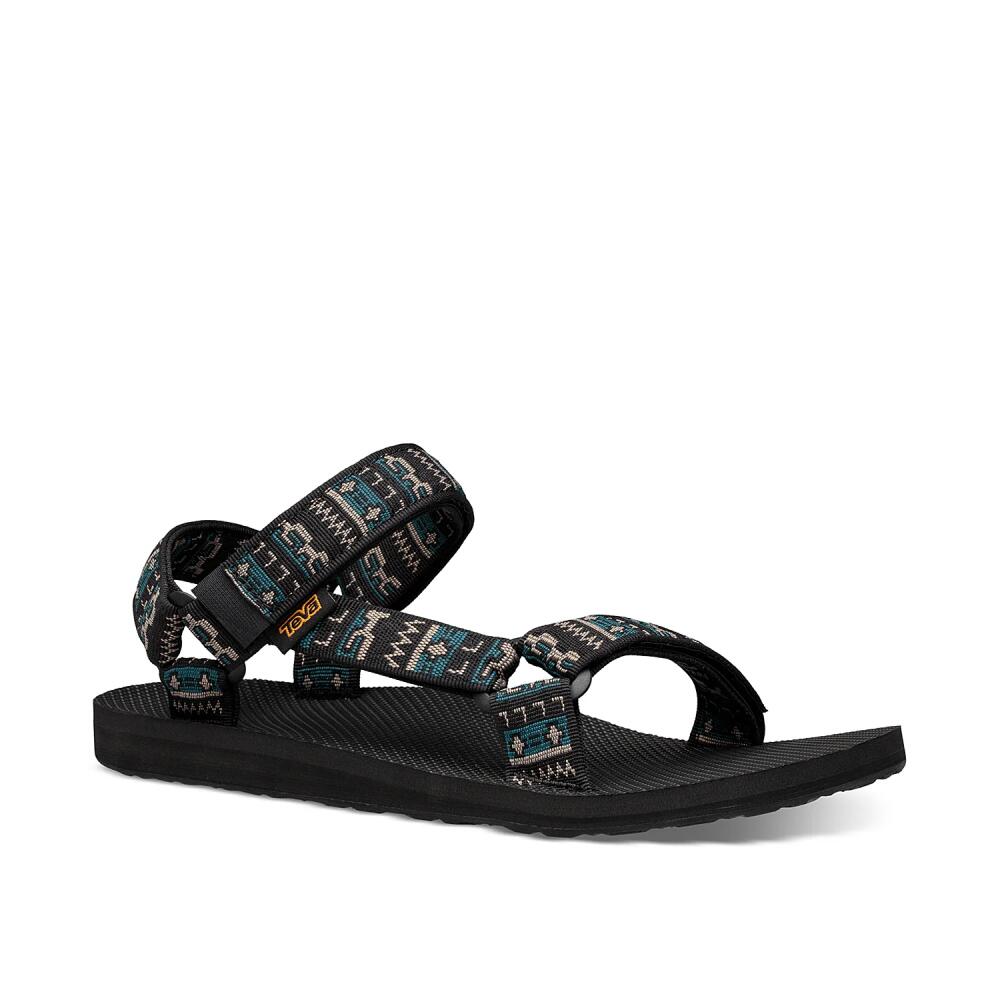 Teva Original Universal Sandal | Men's | Black/Taupe/Teal Geometric Cover