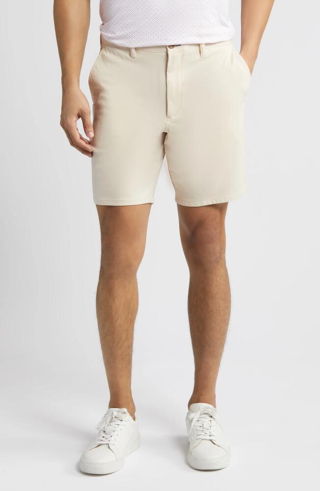 johnnie-O Jupiter Cotton Blend Chino Shorts in Stone Cover