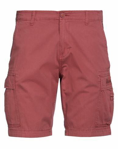 Napapijri Man Shorts & Bermuda Shorts Pastel pink Cotton Cover