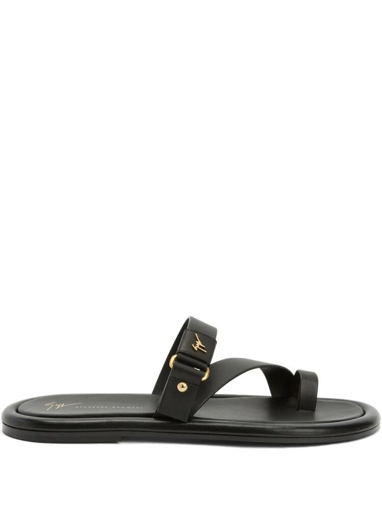 Giuseppe Zanotti logo-plaque sandals - Black Cover