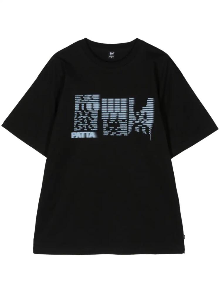 PATTA Glitch cotton T-shirt - Black Cover