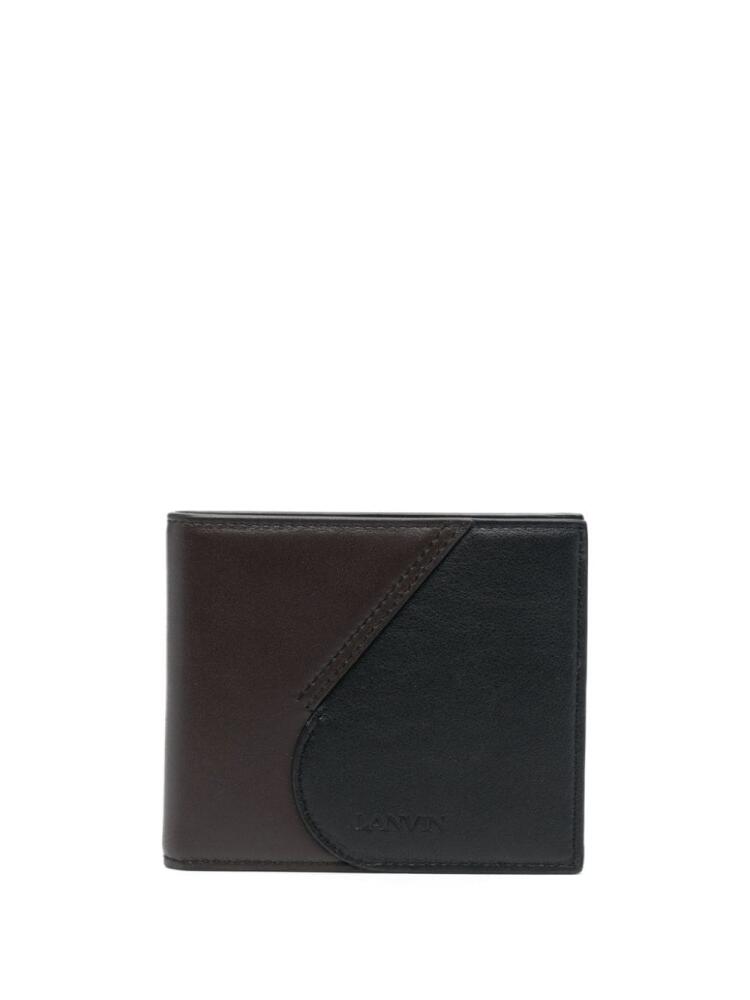 Lanvin two-tone leather cardholder - Brown Cover