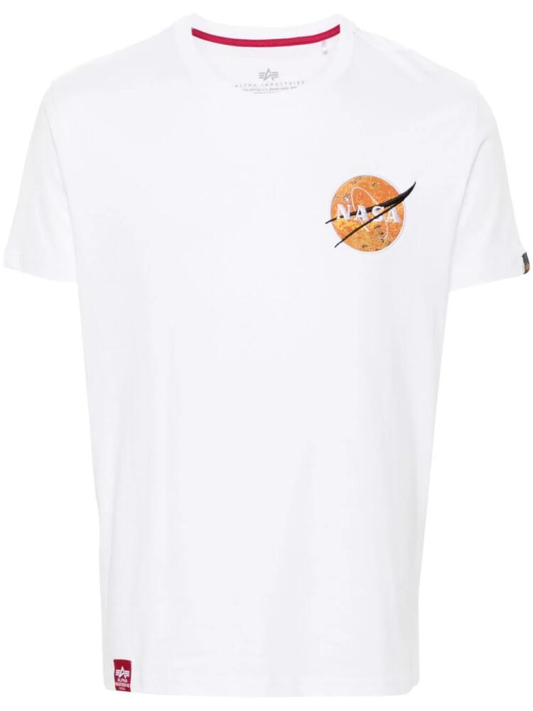 Alpha Industries x NASA Davinci cotton T-shirt - White Cover