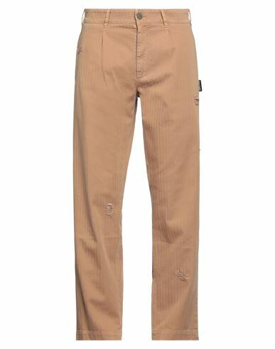 Palm Angels Man Pants Sand Cotton, Elastane, Polyester Cover