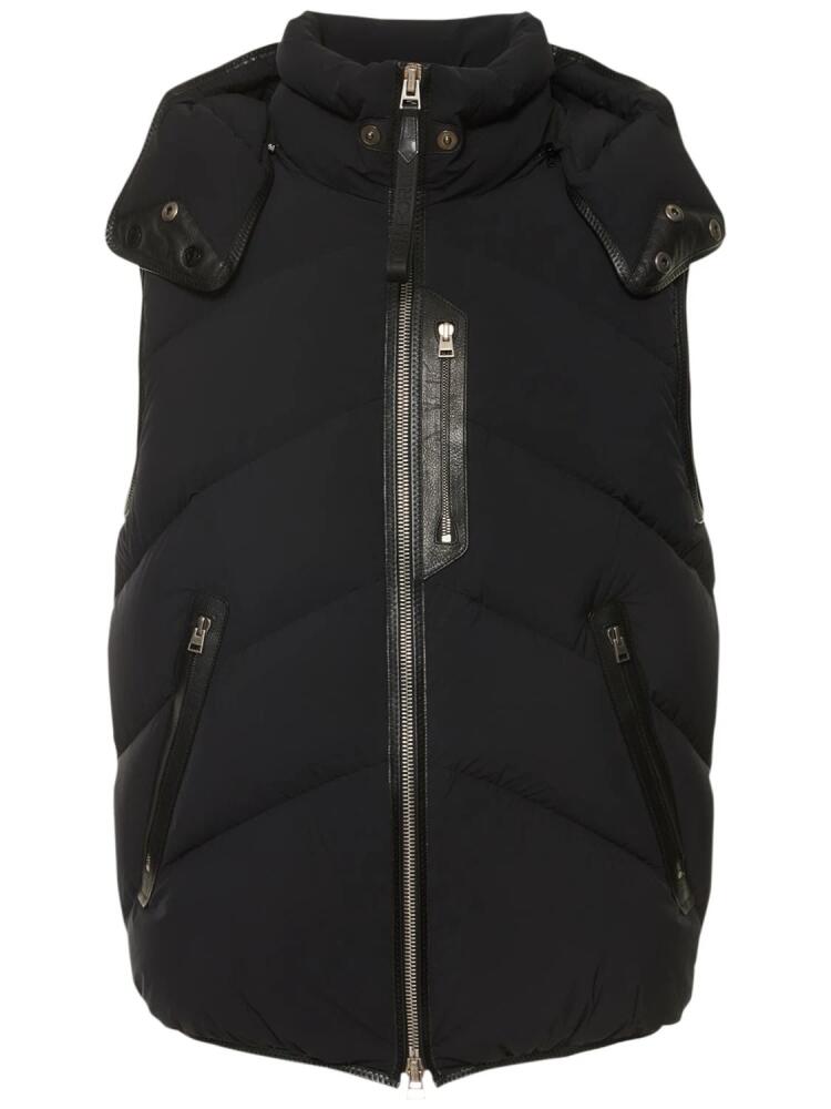 TOM FORD Bi-stretch Nylon Down Vest Cover