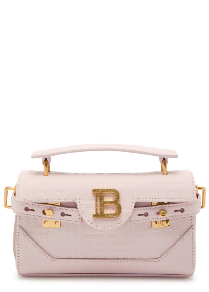 Balmain B-Buzz 19 Leather top Handle bag - Rose Cover