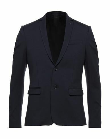 Patrizia Pepe Man Blazer Midnight blue Virgin Wool, Polyamide, Elastane Cover