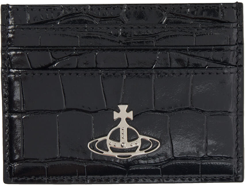 Vivienne Westwood Black Flat Card Holder Cover