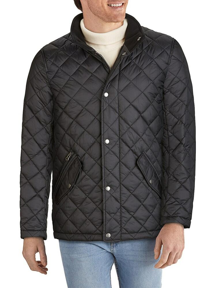 Cole Haan Men's Diamond-Quilted Barn Jacket - Black Cover