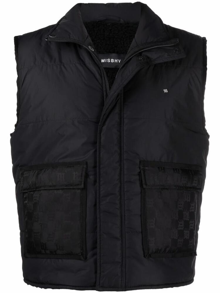 MISBHV puffer zip gilet - Black Cover