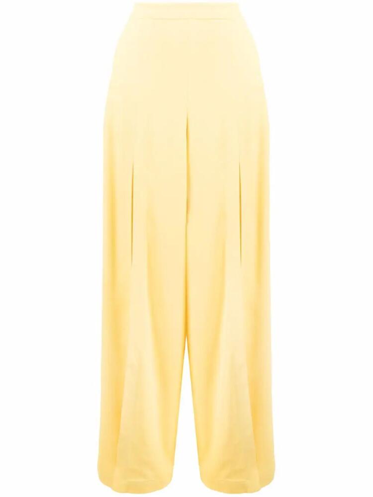 ETRO maxi-slit wide leg trousers - Yellow Cover