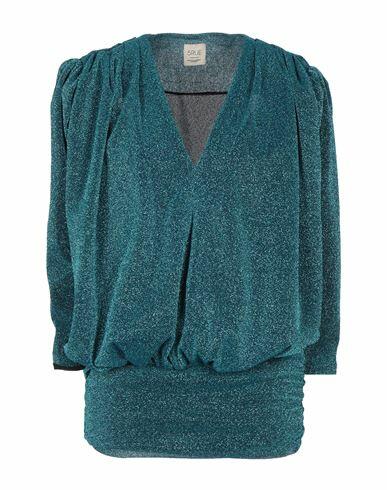 5rue Woman Mini dress Deep jade Polyester Cover