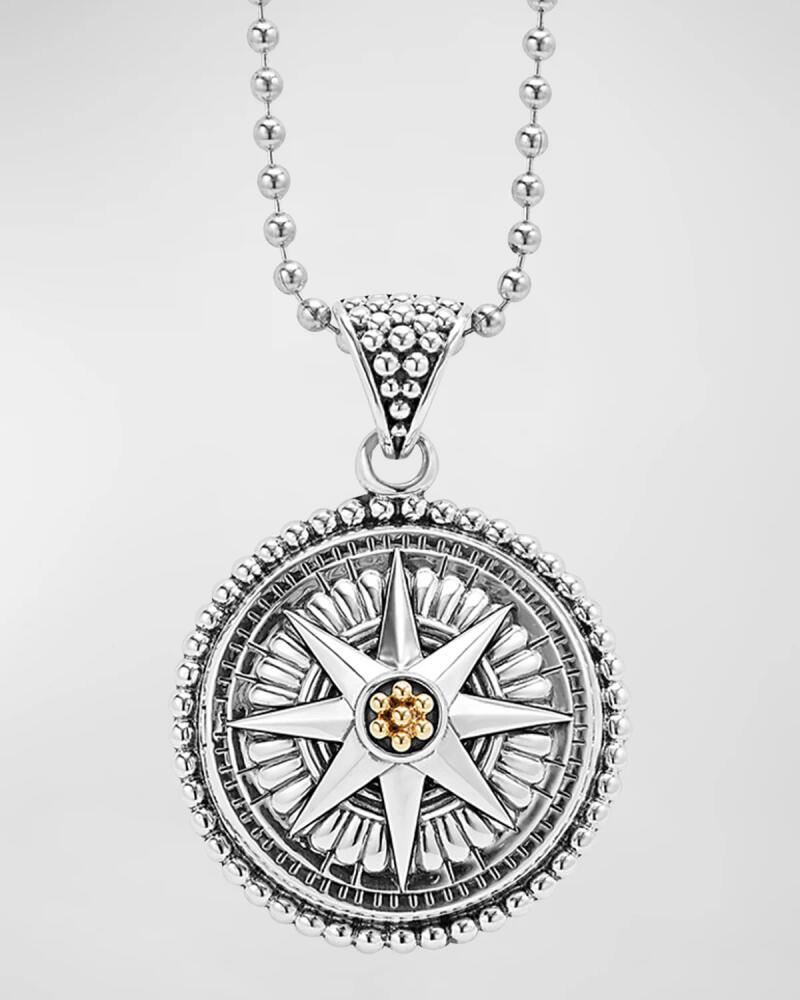 LAGOS Signature Caviar Compass Necklace Cover